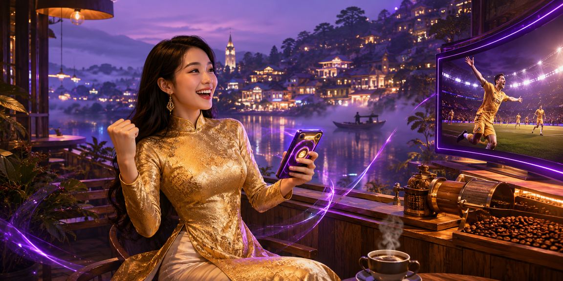 Đà Lạt với áo dài minh họa thói quen xem thể thao trong thời gian nghỉ